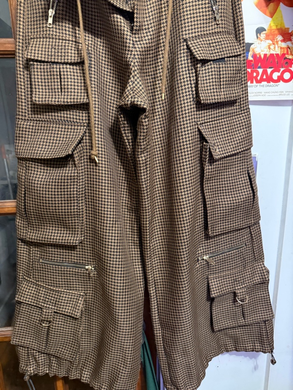 CYNTHIA ROWLEY Houndstooth cargo - Picture 2 of 6